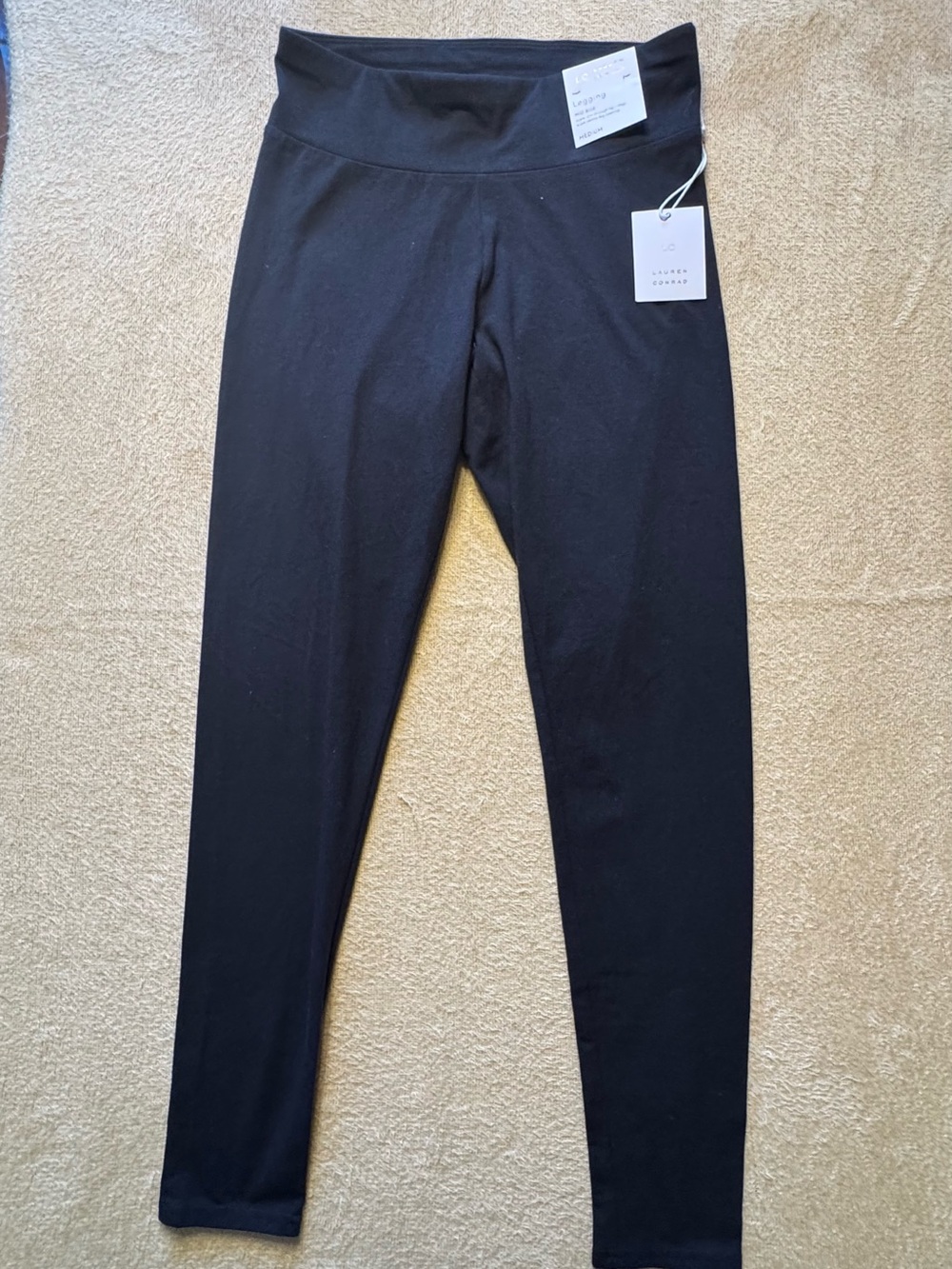 LC Lauren Conrad Black High-Rise Stretch Leggings